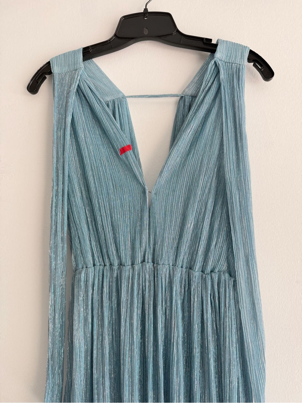 Sabina Musayev Light Blue Helena V-Neck Maxi Dress Size Small 8475 - Picture 8 of 14